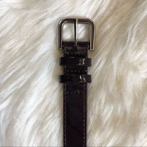 Cole Haan Purple Patent Leather Belt